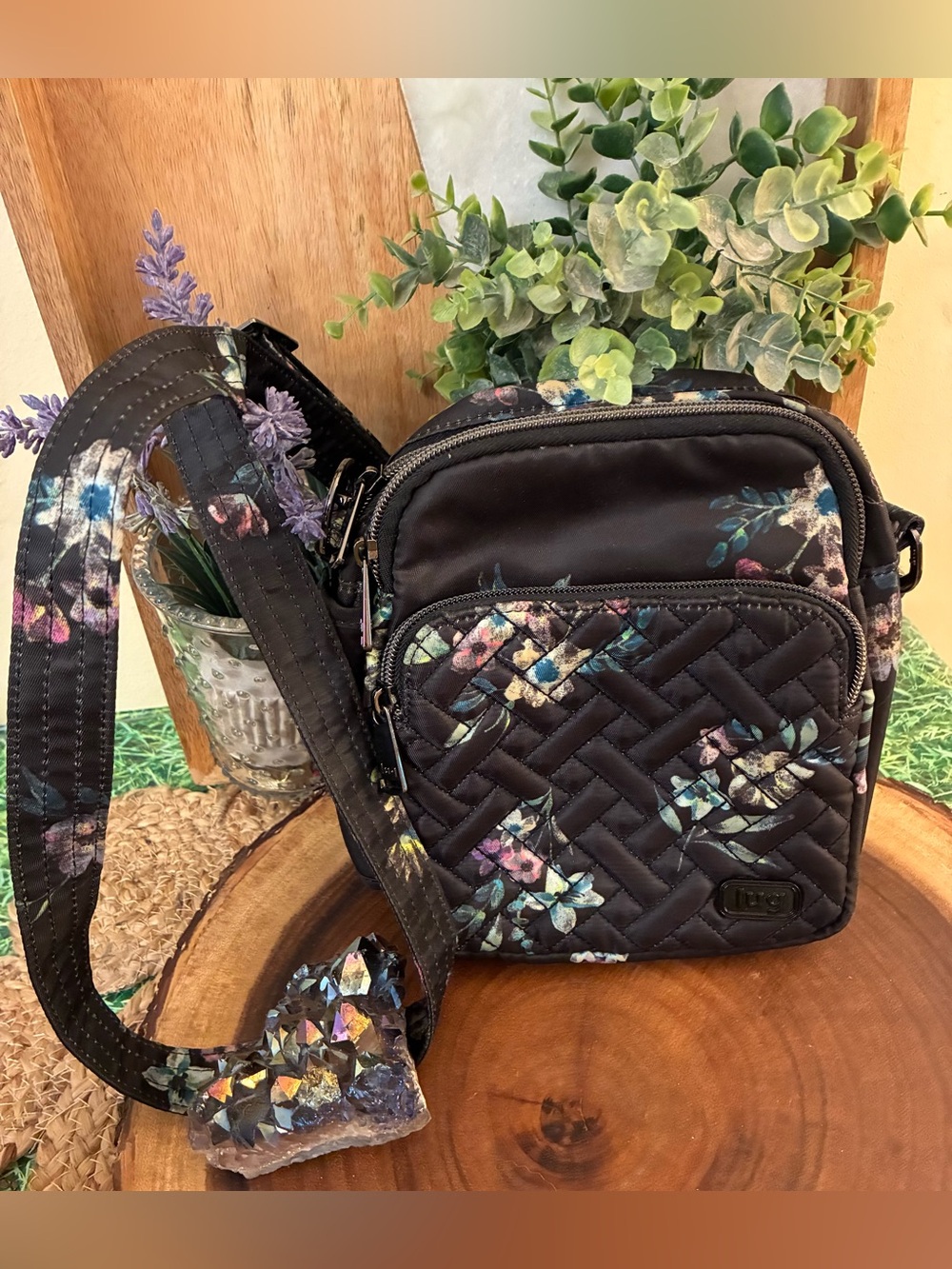Lug Can Can, Crossbody Purse Convertible Bum Bag with Multicolor Floral Print